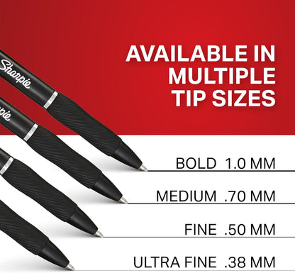 Sharpie S-Gel Pens for Office Professionals and Admins, Medium Point 0.7mm Blue Ink for Smudge-Free Note-Taking and Document Signing