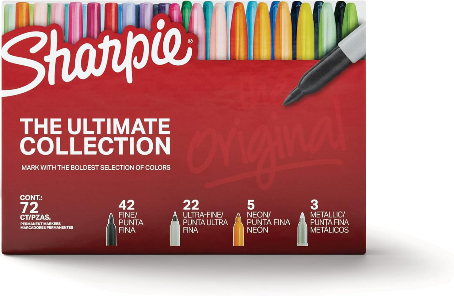 Sharpie Ultimate Collection 72-Count Marker Set – Premium Birthday Gift for Artists and Crafters