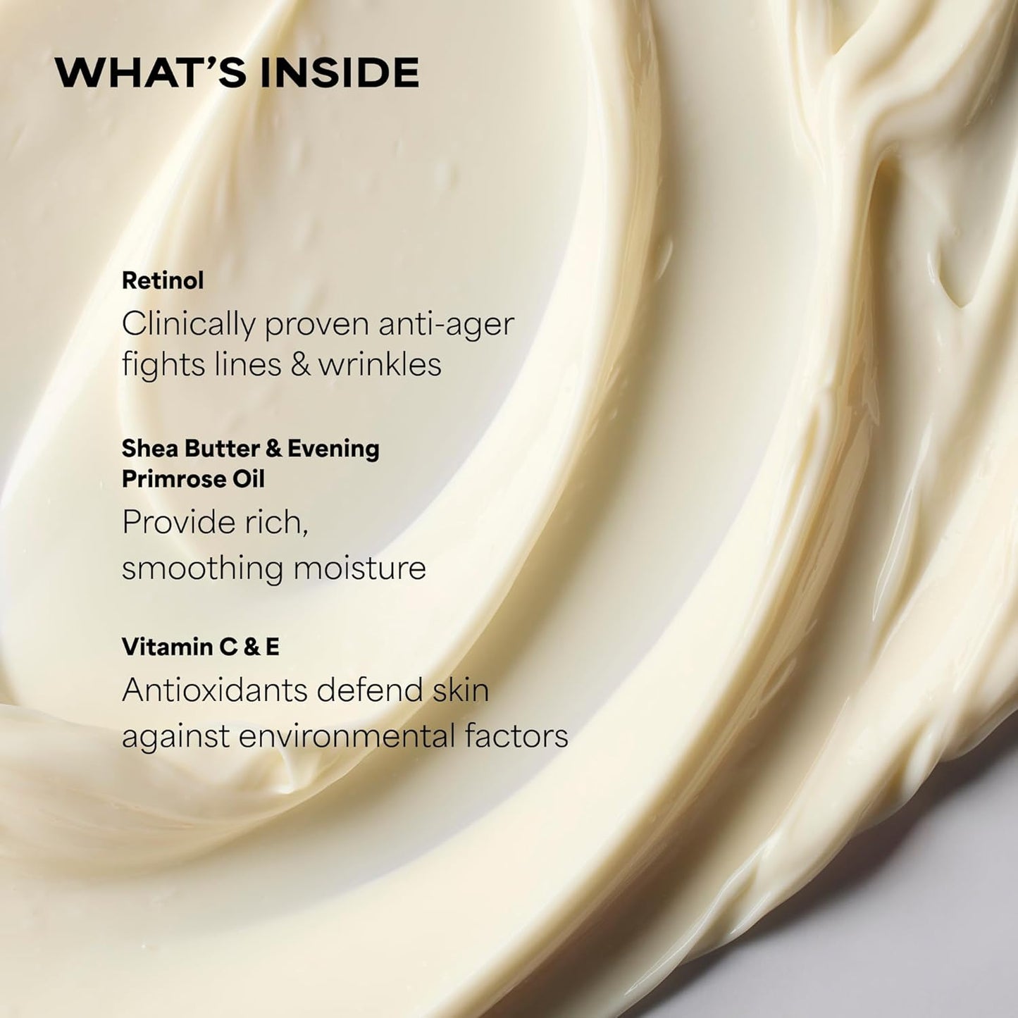 shea butter and evening primrose oil for deep nourishment
