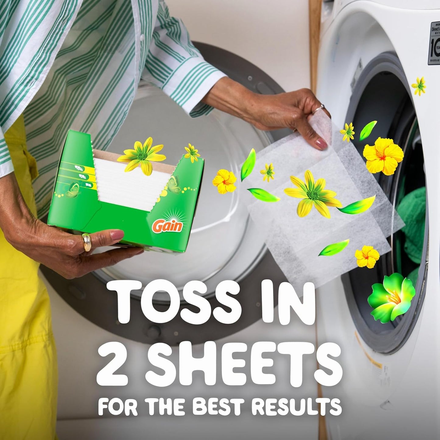 sheet format compatible with standard residential dryers