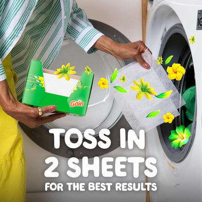 sheet format compatible with standard residential dryers