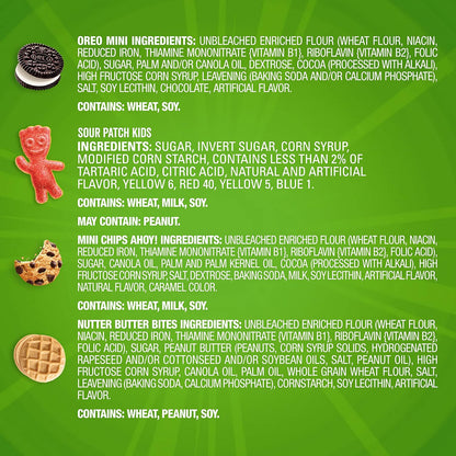 shelf-stable cookies and candy suitable for non-refrigerated storage in pantries or break rooms