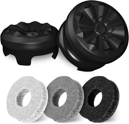 shock-absorbing rubber material for cushioning stick movement and reducing over-shoot