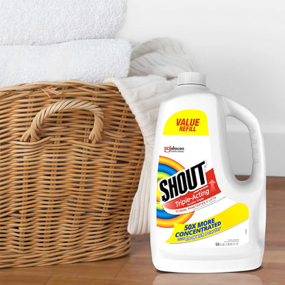 Shout Active Enzyme Laundry Stain Remover Spray – Quick Pretreat for Coffee and Lunch Spills on Workwear