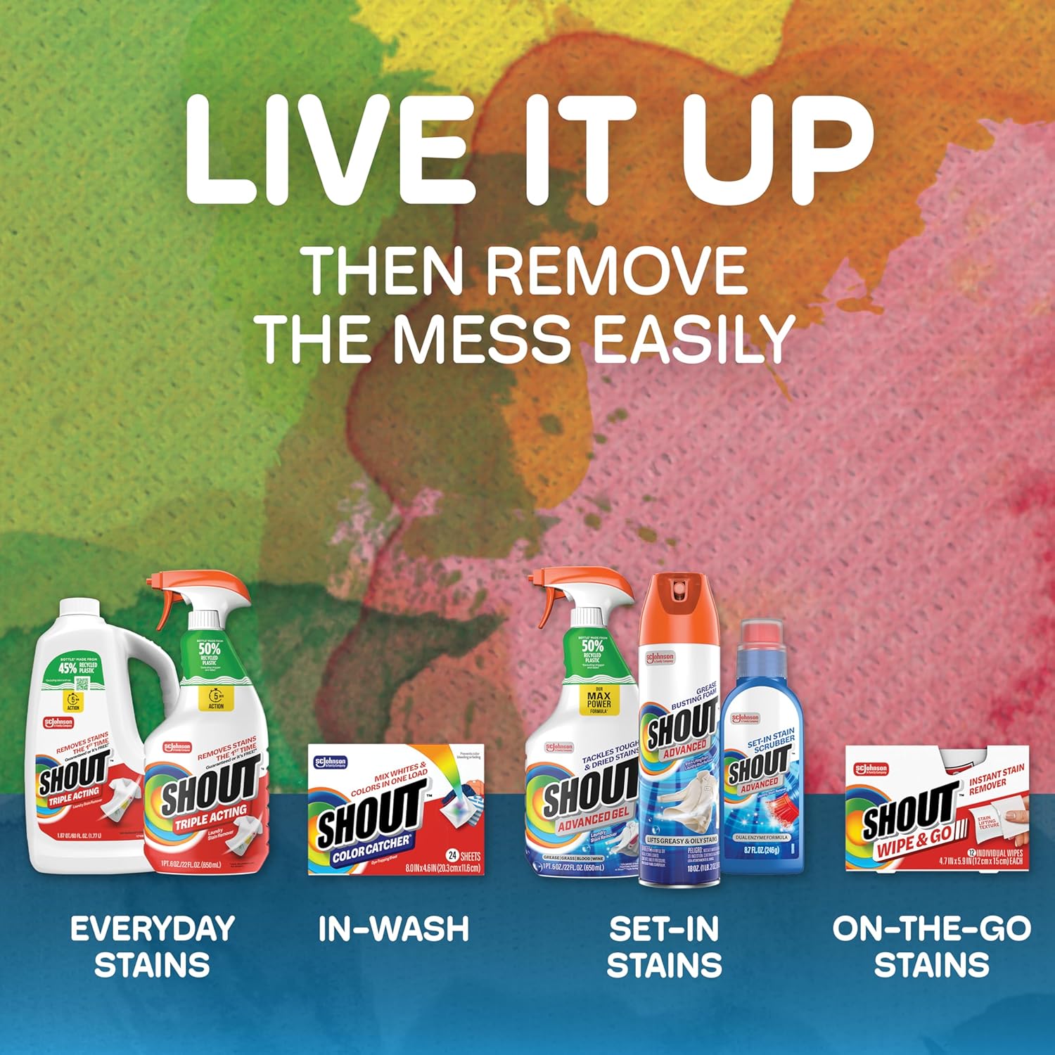 Shout Advanced Gel Stain Remover for Kids' Clothes – Pretreat Play-Dirt, Grass, and Food Messes Before Laundry
