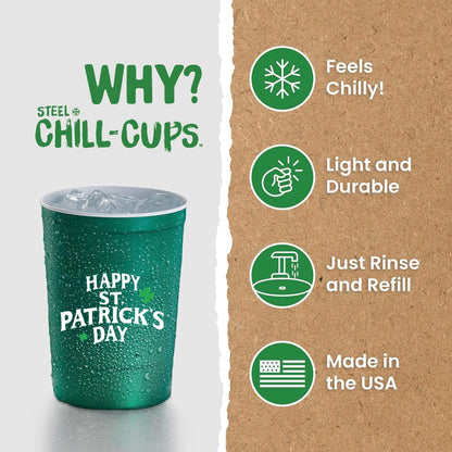 signature chill-to-touch exterior for an ice-cold drinking experience