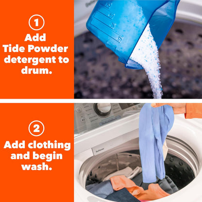simple drum-loading application (add powder, add clothes, start cycle)