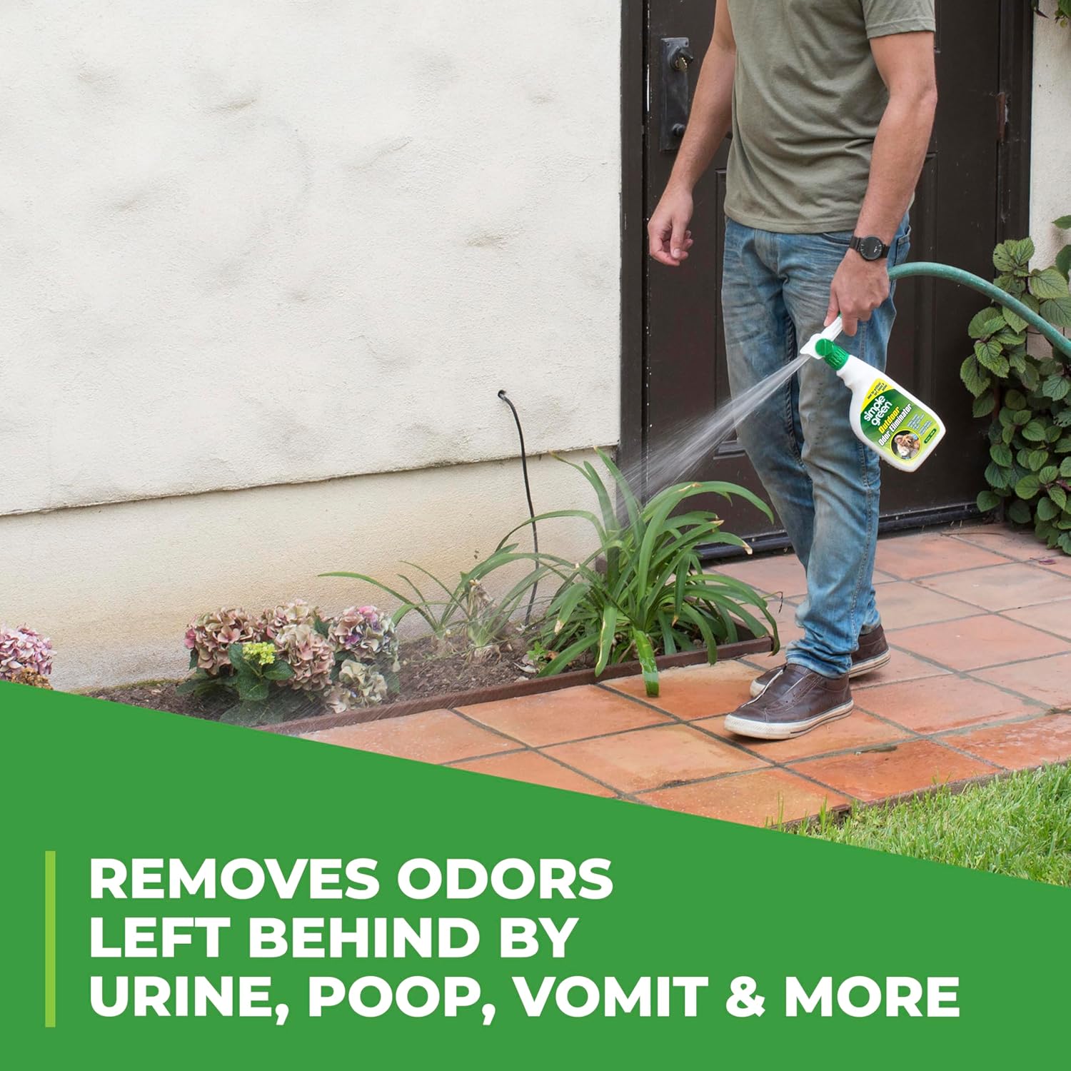 Simple Green Outdoor Odor Eliminator for Pets – Pet-Safe Patio Spray, No Harsh Chemical Fumes Around Kids and Dogs
