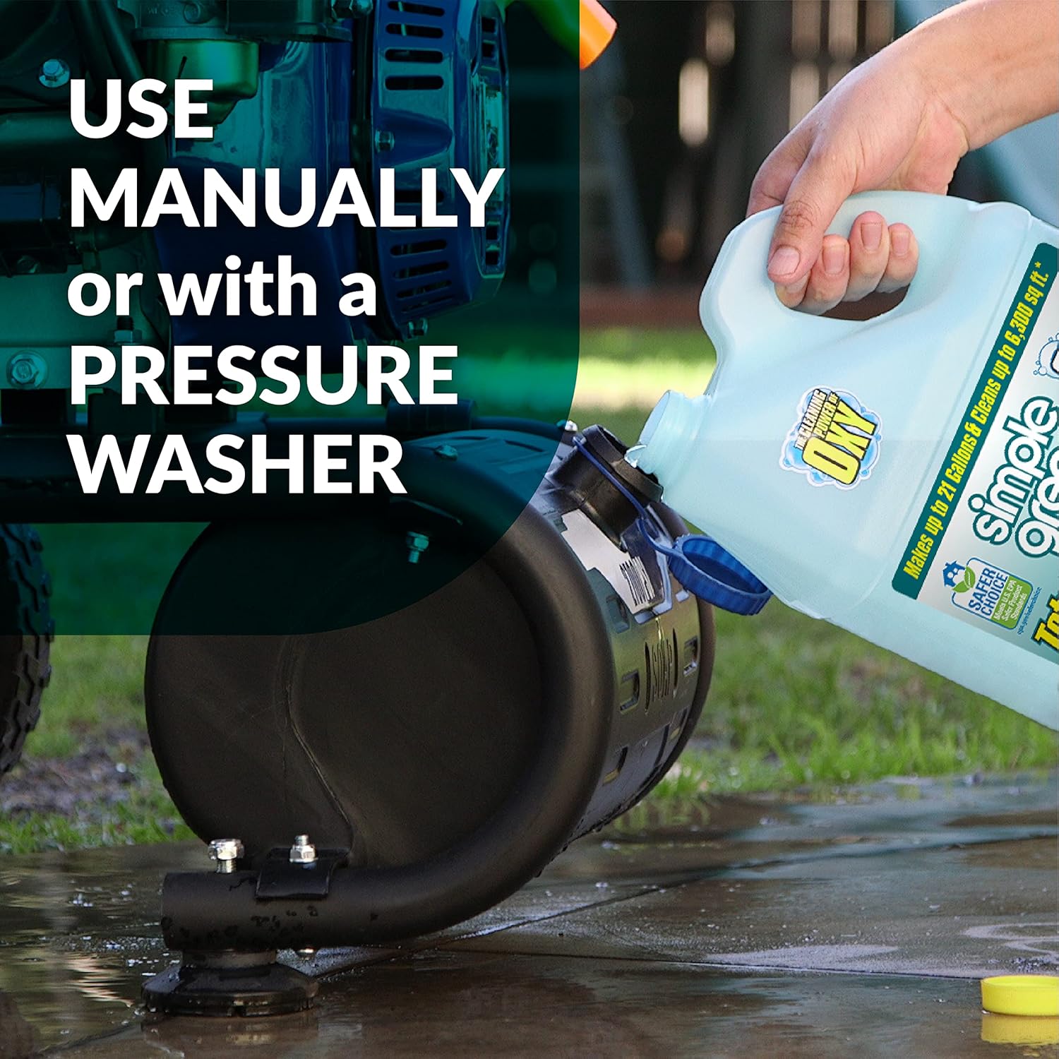 Simple Green Oxy Solve Outdoor Pressure Washer Cleaner – 1 Gal for Fast Property and Curb Appeal Prep