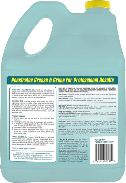 Simple Green Oxy Solve Outdoor Pressure Washer Cleaner – 1 Gal for Fast Property and Curb Appeal Prep