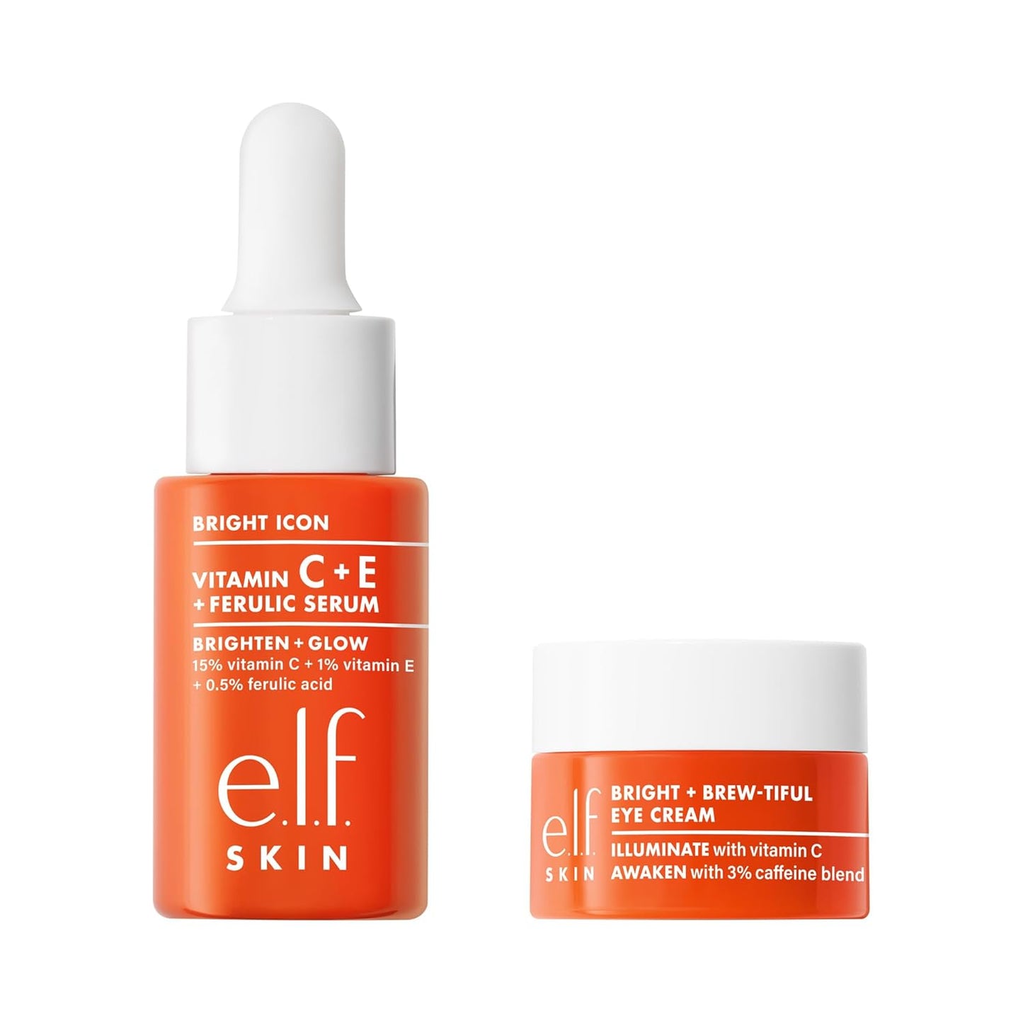 simple two-step application: pat serum, tap three dots of eye cream