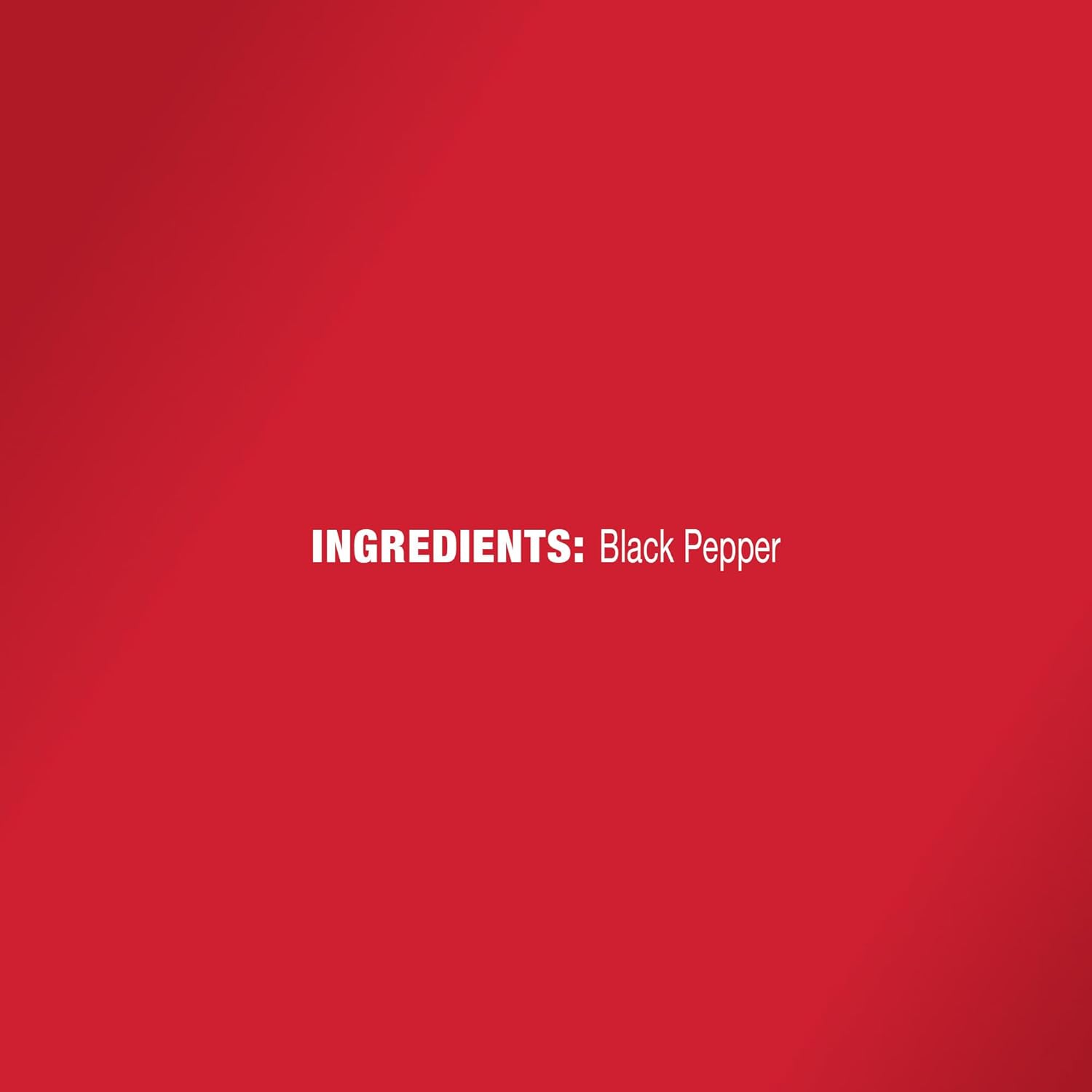 single-ingredient composition of pure whole black peppercorns