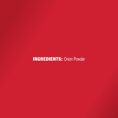 single-ingredient formulation: 100% onion powder with no additives or fillers