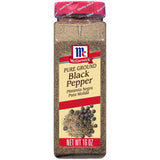 McCormick Pure Ground Black Pepper – Minimalist Pantry Staple for Clean Kitchens, Everyday Cooking