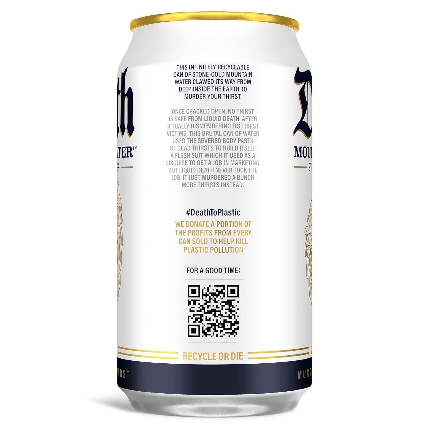 single-ingredient list: just mountain water