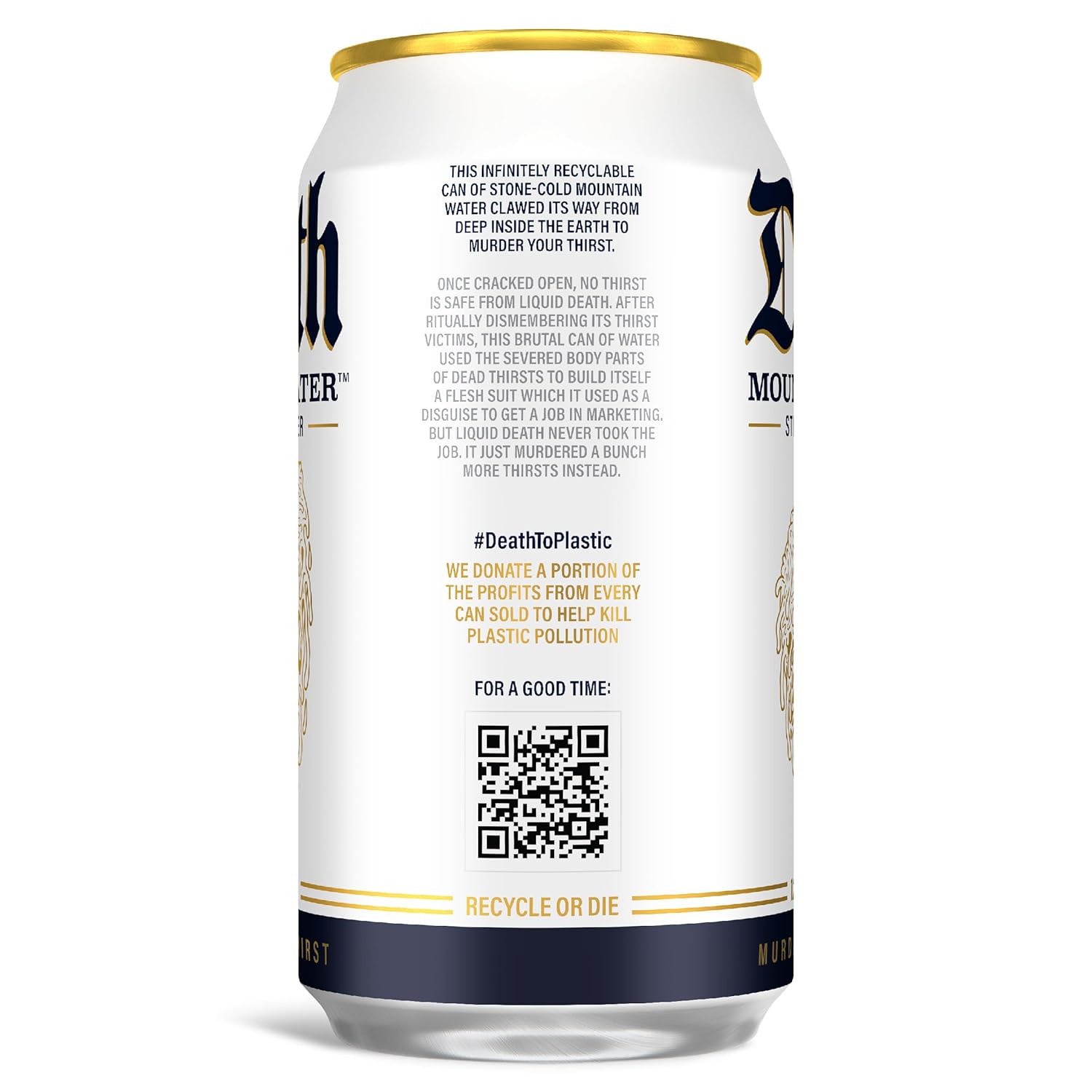 single-ingredient list: just mountain water