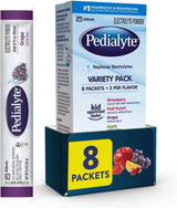 Pedialyte Electrolyte Powder – Daily Wellness Hydration for Mindful Self-Care Routines, 8-Count Variety Pack