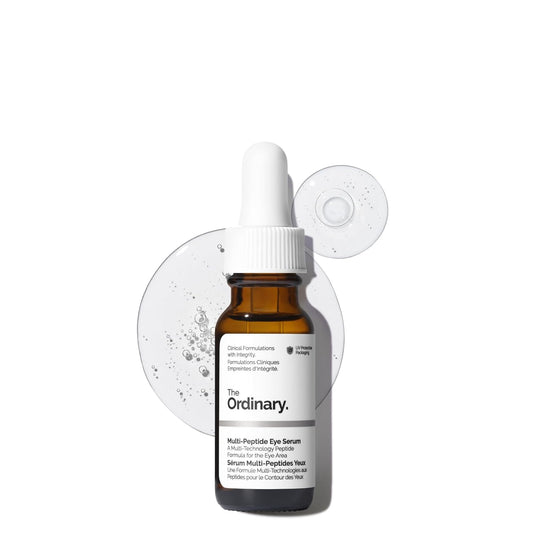 six-peptide technology blend: matrixyl synthe'6, retinopeptide 189, syn-ake, cytobiol lumin-eye, unisooth eg-28, and eyeseryl