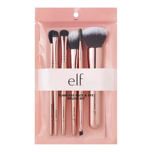 six-piece brush kit covering face, eyes, and brows