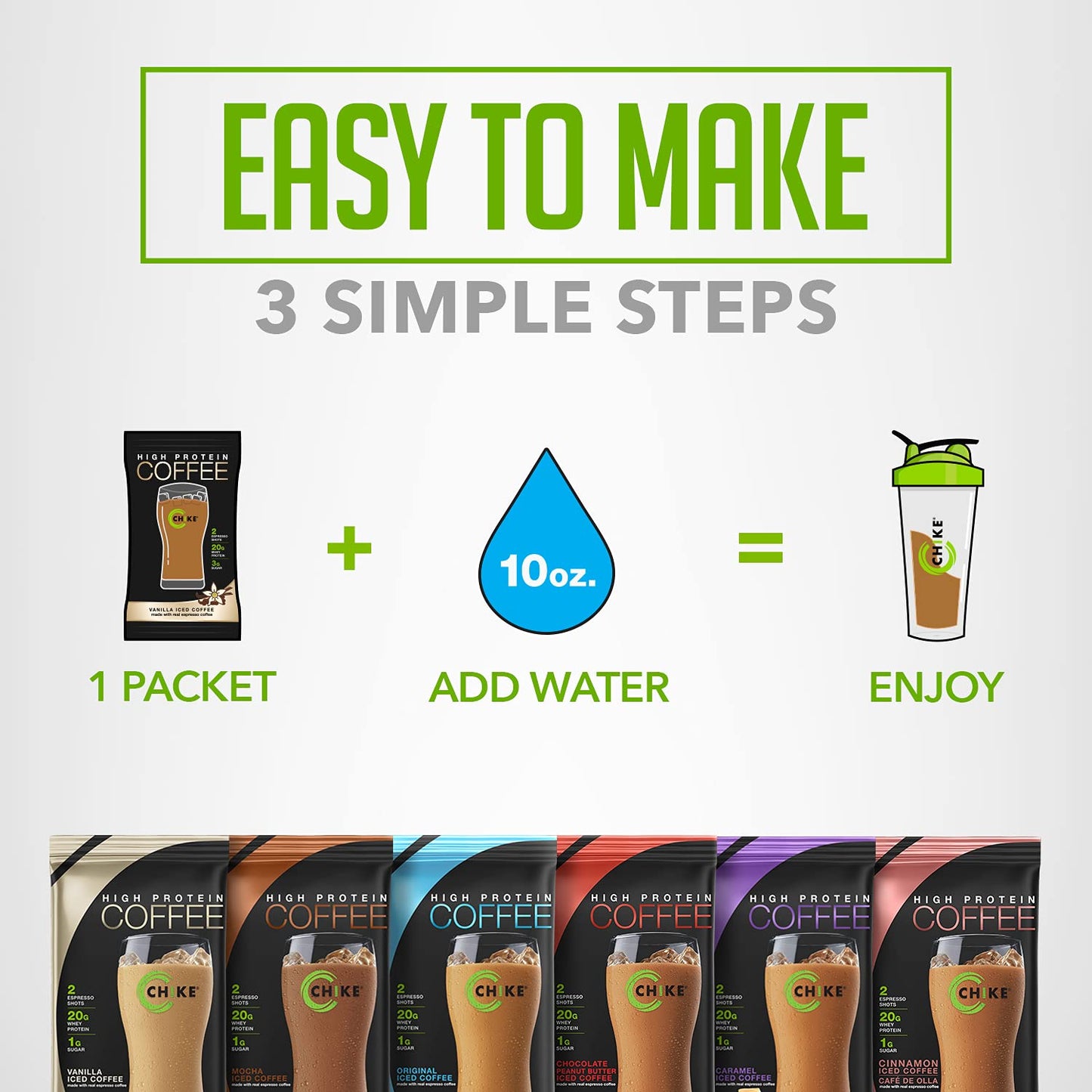 six single-serve powder packets per box (one of each flavor plus surprise)