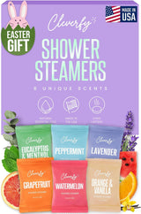 Cleverfy Shower Steamers Aromatherapy - Thoughtful Birthday Gift for Her, 6 Scent Variety Pack for Relaxing Bath Time
