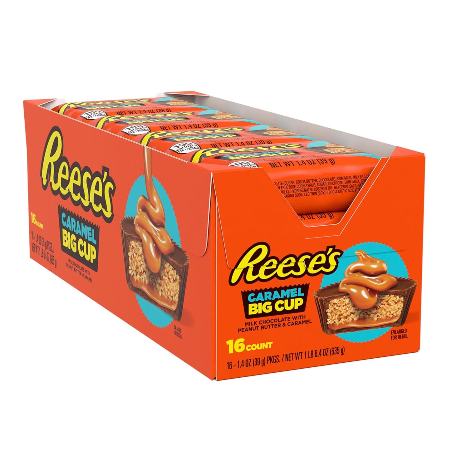 sixteen (16) 1.4 oz individually wrapped packs per box for grab-and-go convenience
