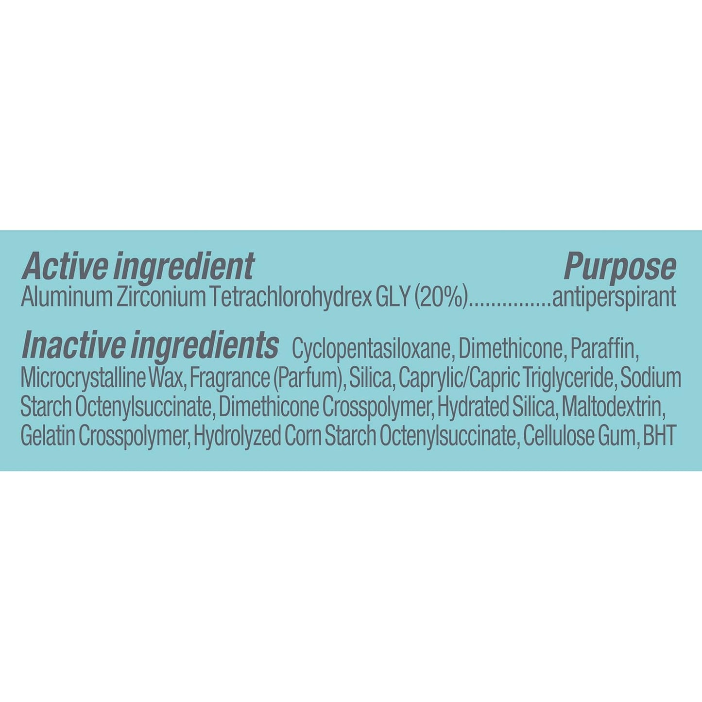 skin-moisturizing ingredient blend designed to be gentle on sensitive underarm skin