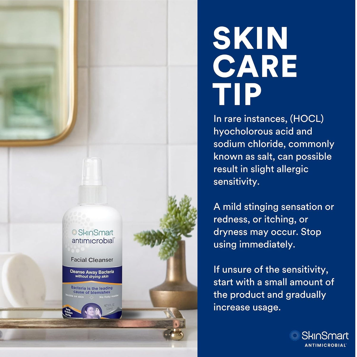 SkinSmart Hypochlorous Mist – Durable Skincare Companion for Outdoor Adventures, 8 oz