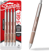Sharpie S-Gel Gel Pens – Sleek Metal Barrel for the Focused Home Office, Smear-Free Note-Taking