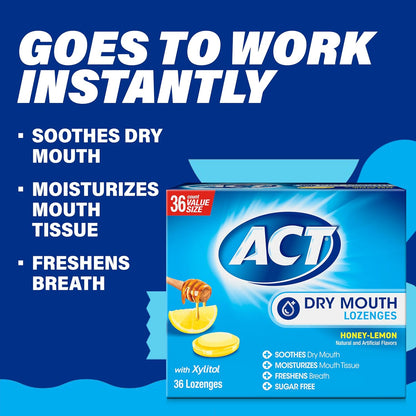 slow-dissolve lozenge format for sustained moisture and breath freshening