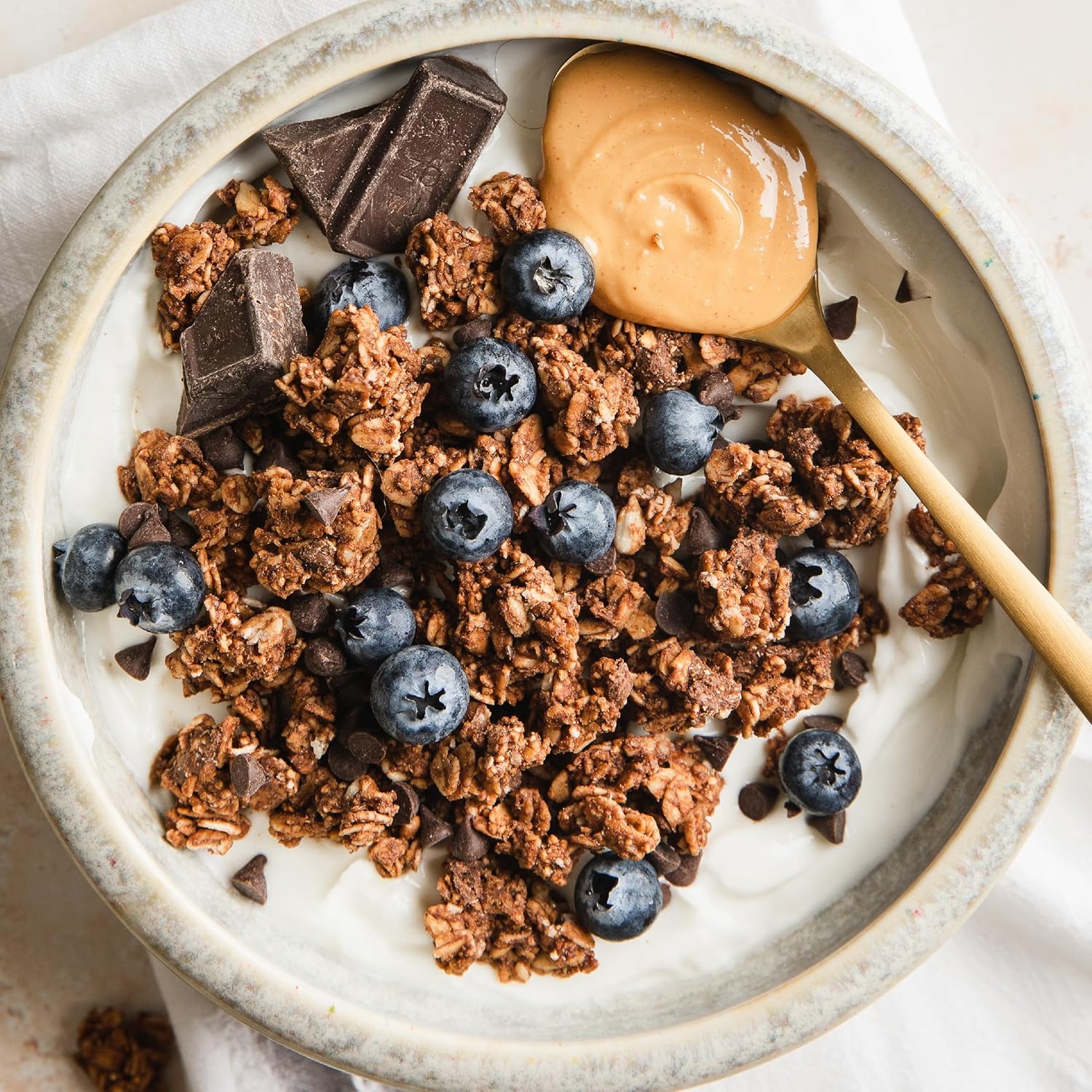 small-batch baked with organic coconut oil and fair trade dark chocolate chunks