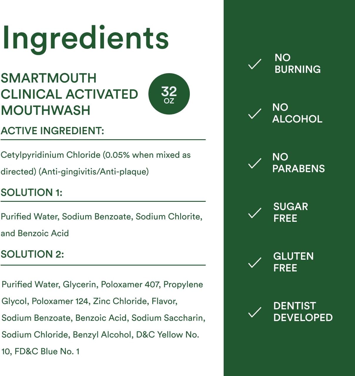 SmartMouth Clinical Activated Mouthwash System – Mindful Morning Oral Care Ritual for Wellness Routines, 24-Hour Fresh Breath