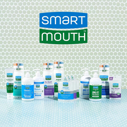 SmartMouth Original Zinc Mouthwash & Tongue Cleaner - Alcohol-Free Fresh Mint Rinse Safe for Sensitive Daily Use, 16 fl oz