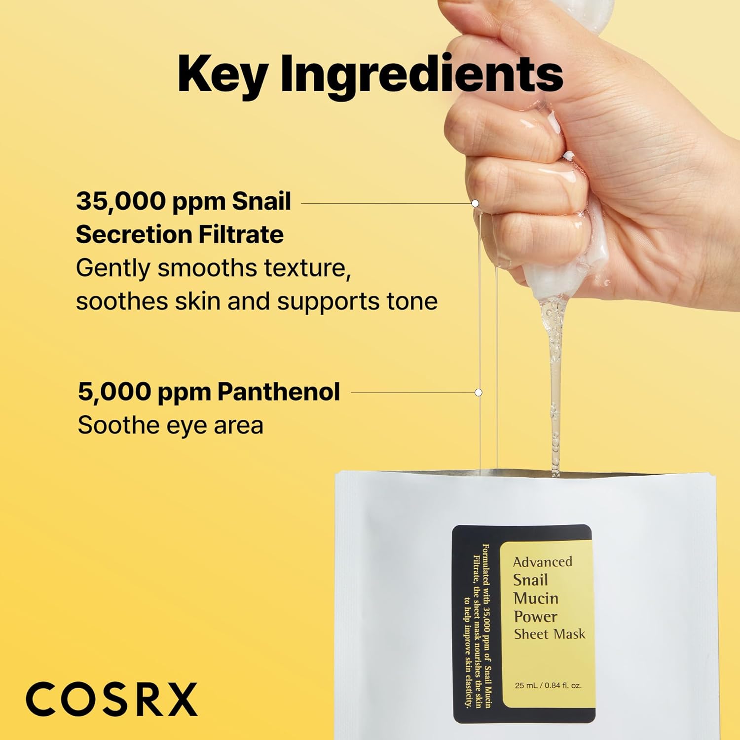 snail secretion filtrate as primary active ingredient