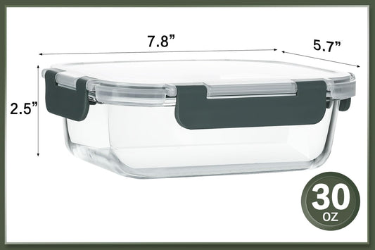 snap-lock plastic lids with silicone sealing gaskets for airtight closure