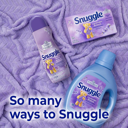 Snuggle Dryer Sheets, Lavender Breeze Scent for Bath Time Wind-Down, Softens Towels and Sleepwear for Nightly Ritual