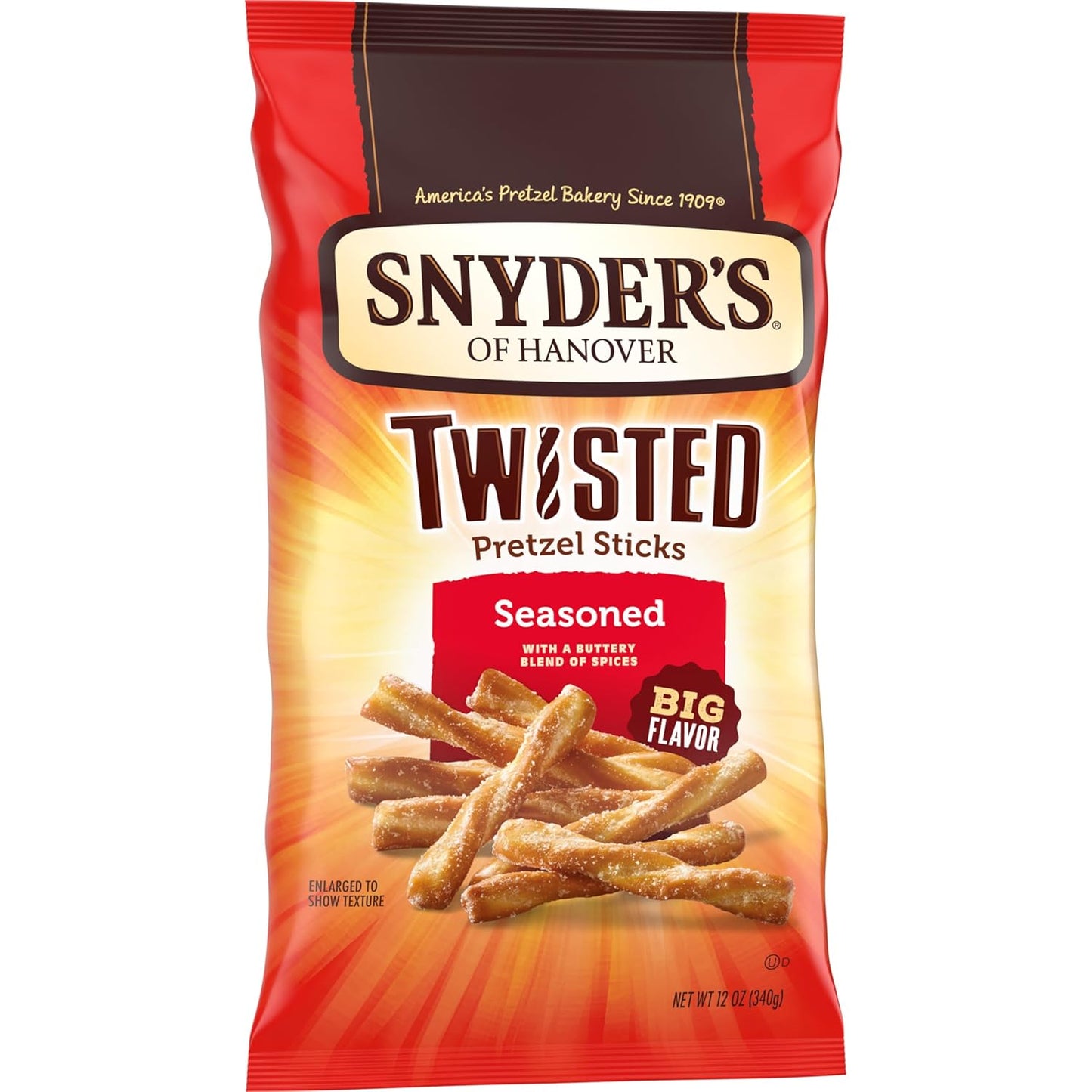 Snyder's of Hanover Seasoned Twisted Pretzel Sticks Gift Basket Snack for Mom on Her Birthday
