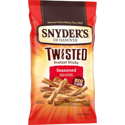 Snyder's of Hanover Seasoned Twisted Pretzel Sticks Gift Basket Snack for Mom on Her Birthday