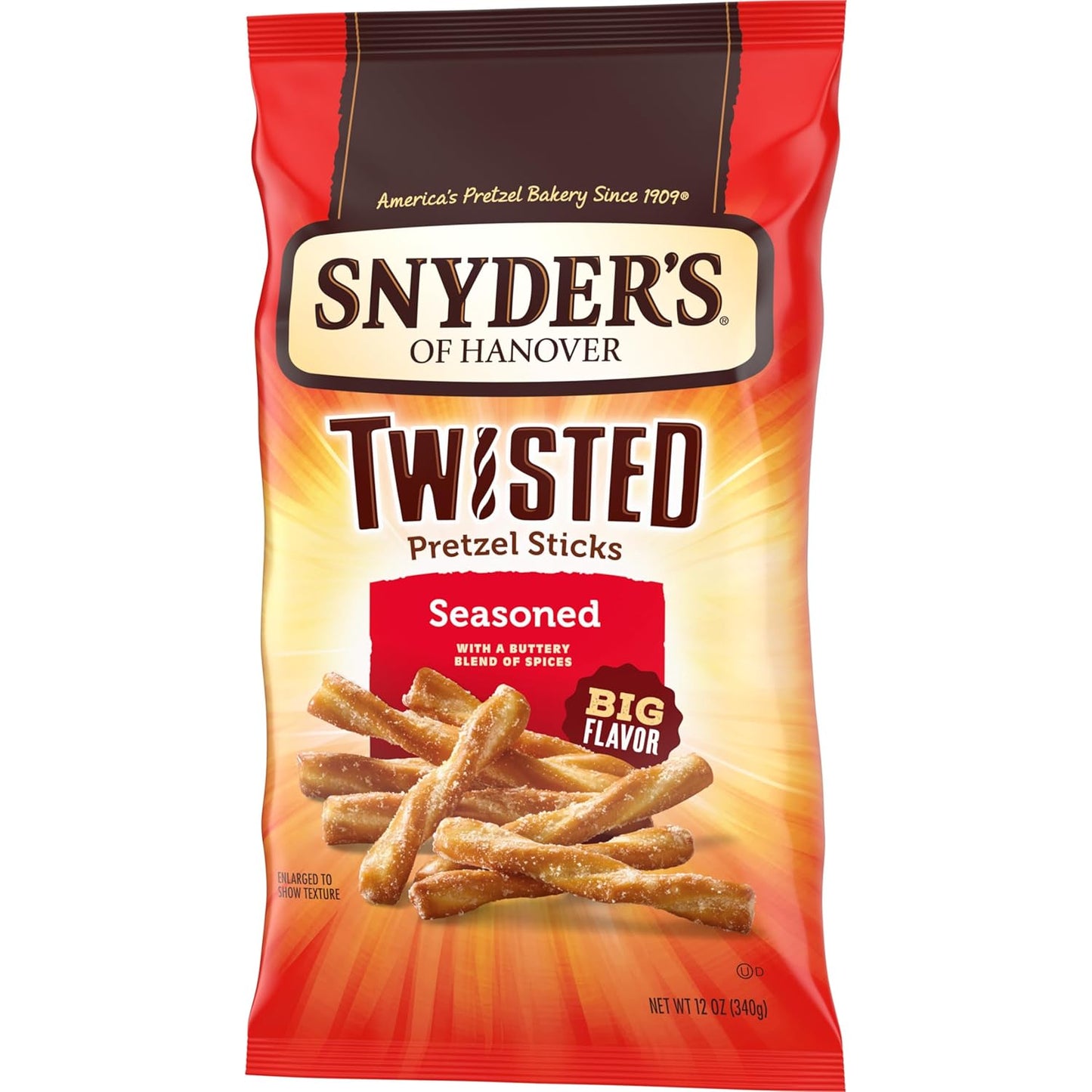 Snyder's of Hanover Seasoned Twisted Pretzel Sticks Gift Basket Snack for Mom on Her Birthday