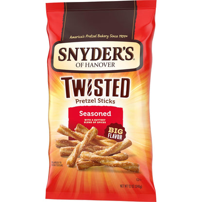 Snyder's of Hanover Seasoned Twisted Pretzel Sticks Gift Basket Snack for Mom on Her Birthday
