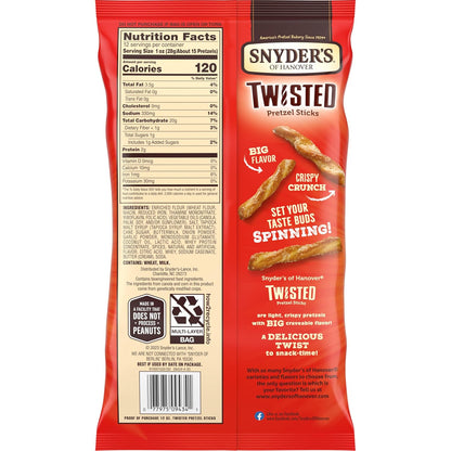 Snyder's of Hanover Seasoned Twisted Pretzel Sticks Gift Basket Snack for Mom on Her Birthday