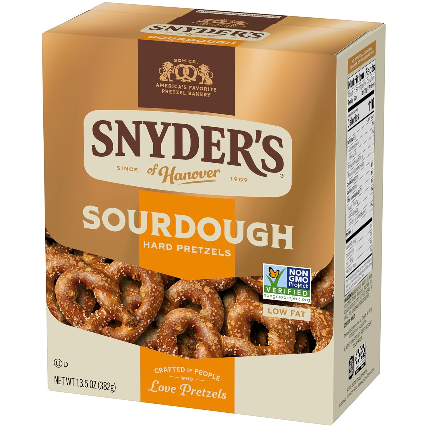 Snyder's of Hanover Sourdough Hard Pretzels – Portable Road Trip Snack for Backseat Family Travel