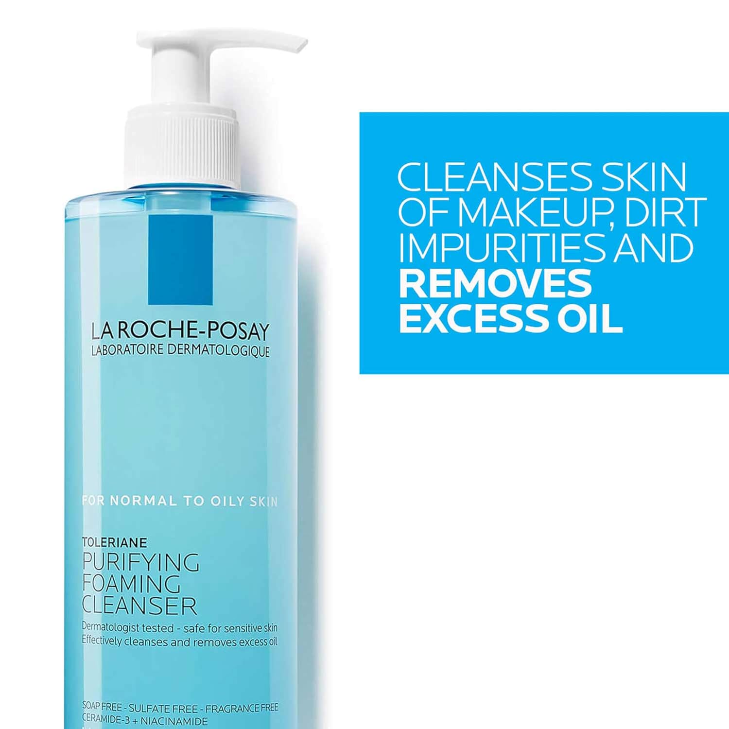 soap-free, sulfate-free, fragrance-free, oil-free, non-comedogenic formulation