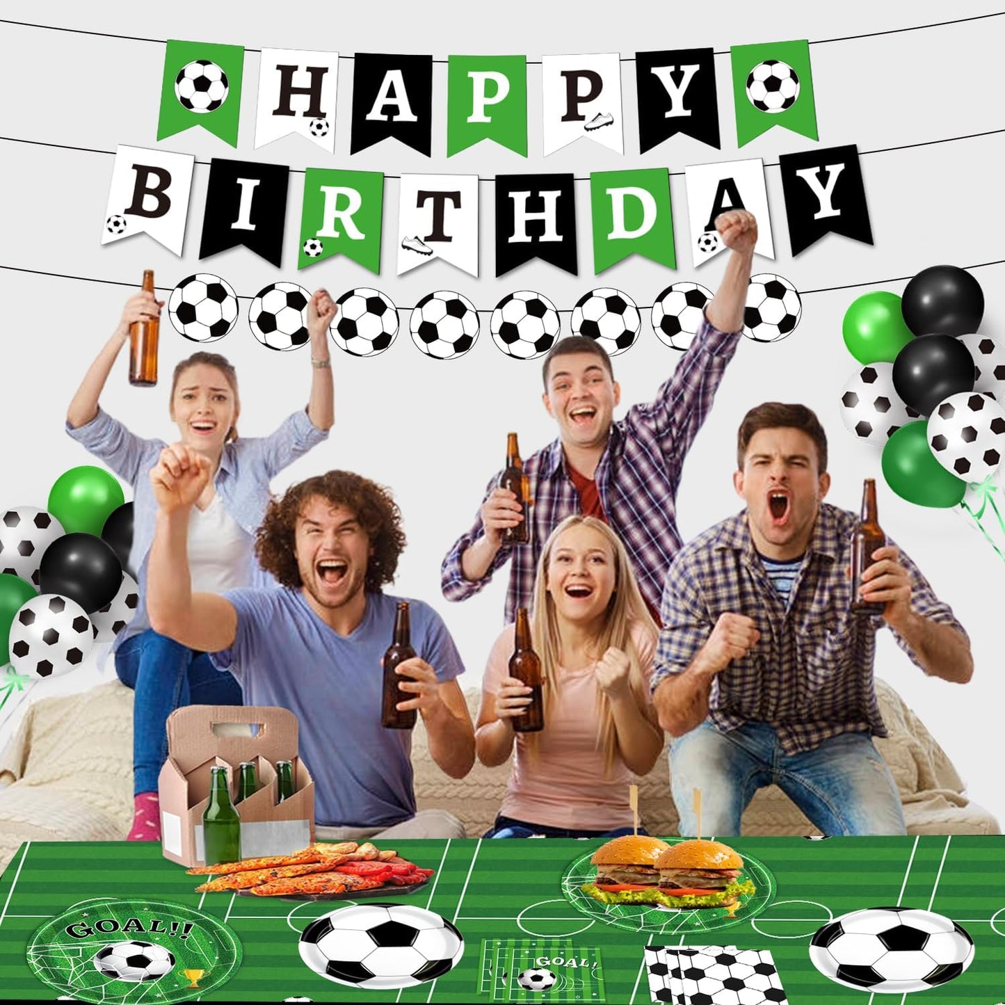 Soccer Party Decorations Gift Set – Complete 170-Piece Kit for the Coach or Party Planner
