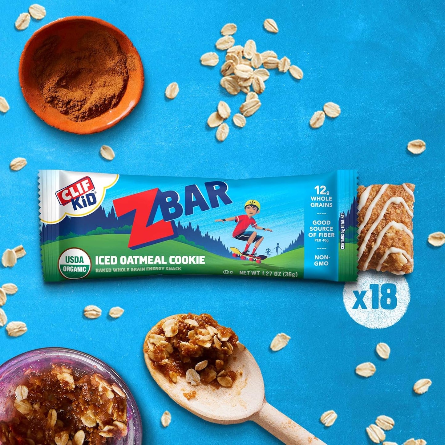 soft-baked chewy granola bar texture mimicking an oatmeal cookie