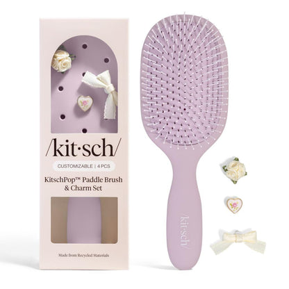 soft, flexible bristles engineered to glide through strands and reduce breakage