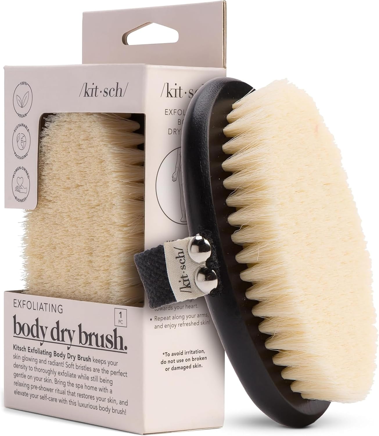 soft natural bristles suitable for sensitive skin