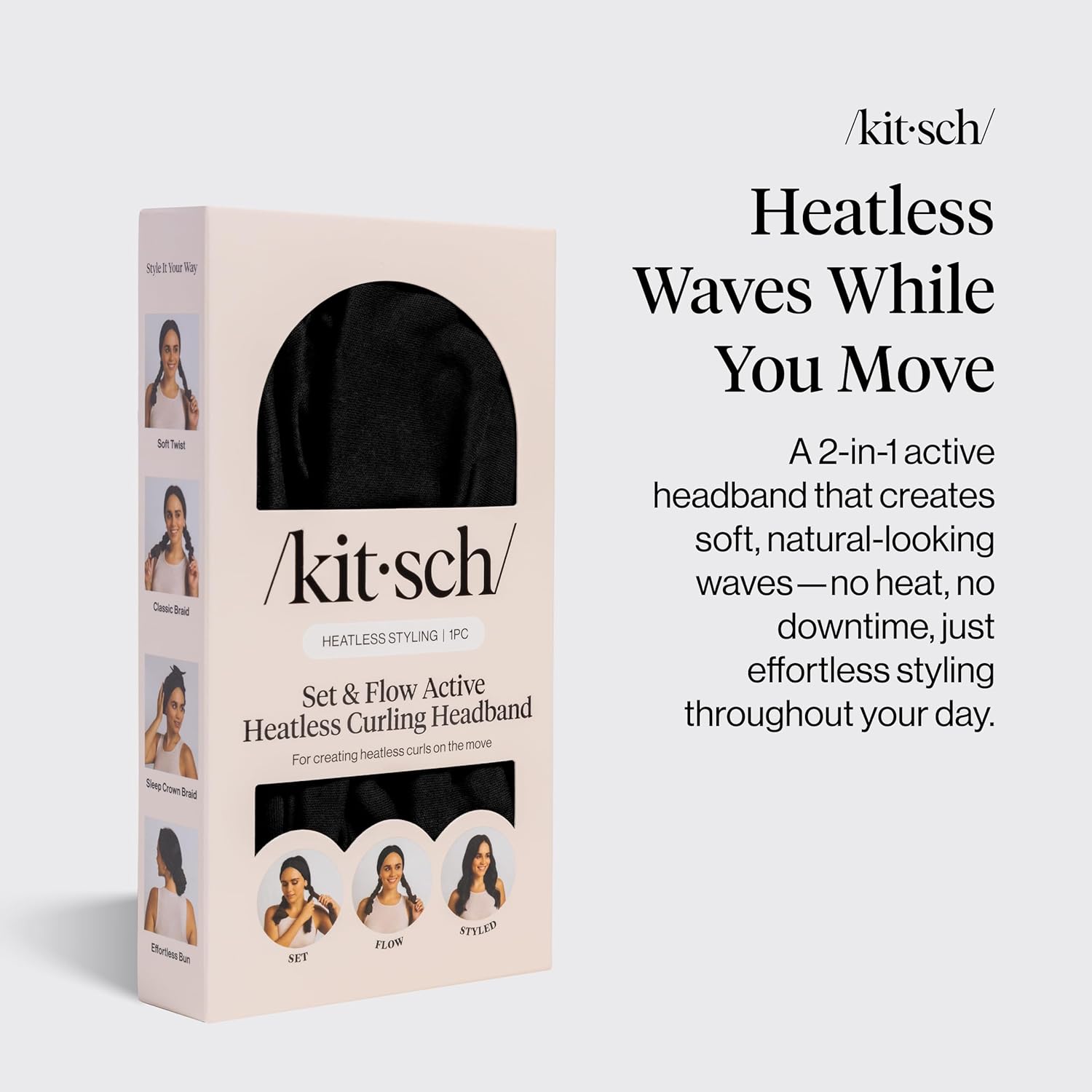 soft, stretchy fabric that maintains a secure fit without slipping or pulling