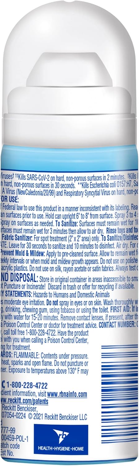 soft-surface sanitization capability for fabrics beyond hard counters