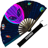 SoJourner Folding Rave Fan – Artistic Home Accent for Pride-Themed Decor and Festival-Inspired Interior Spaces